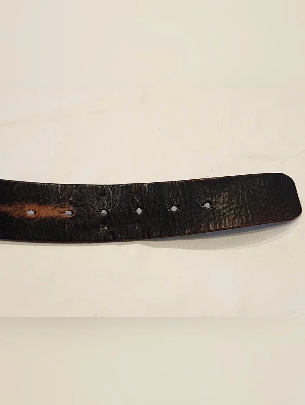 Levi's Black Leather Belt with Signature Metal Buckle Removable